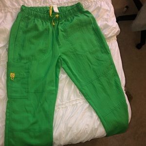 Green scrub bottoms